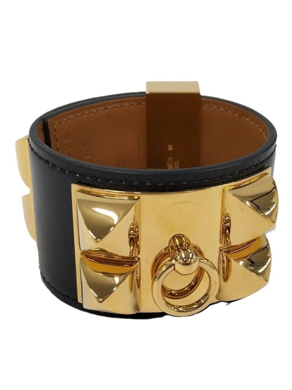 Hermes Collier de Chien Bracelet Black